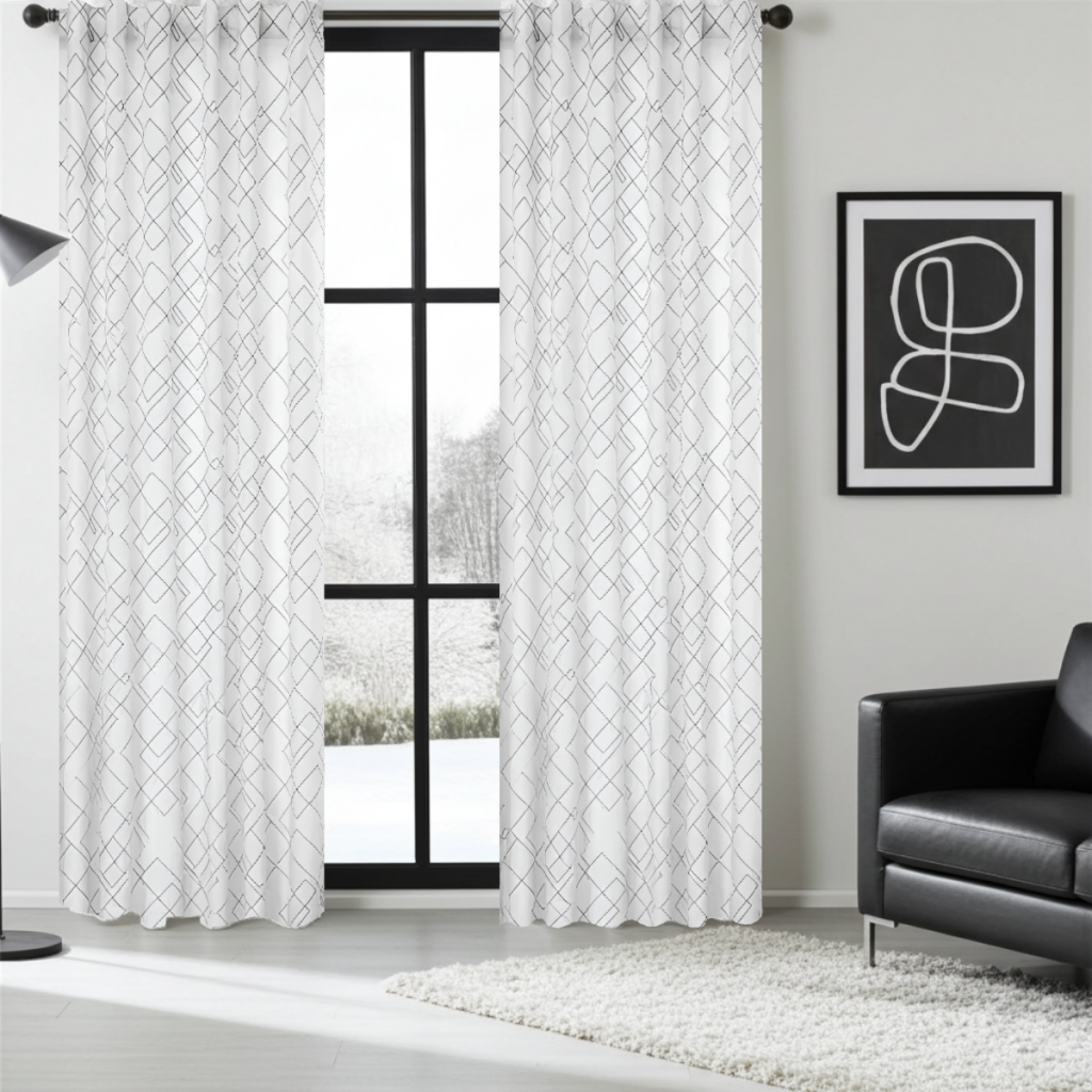 readymade curtains with pencil pleat heading