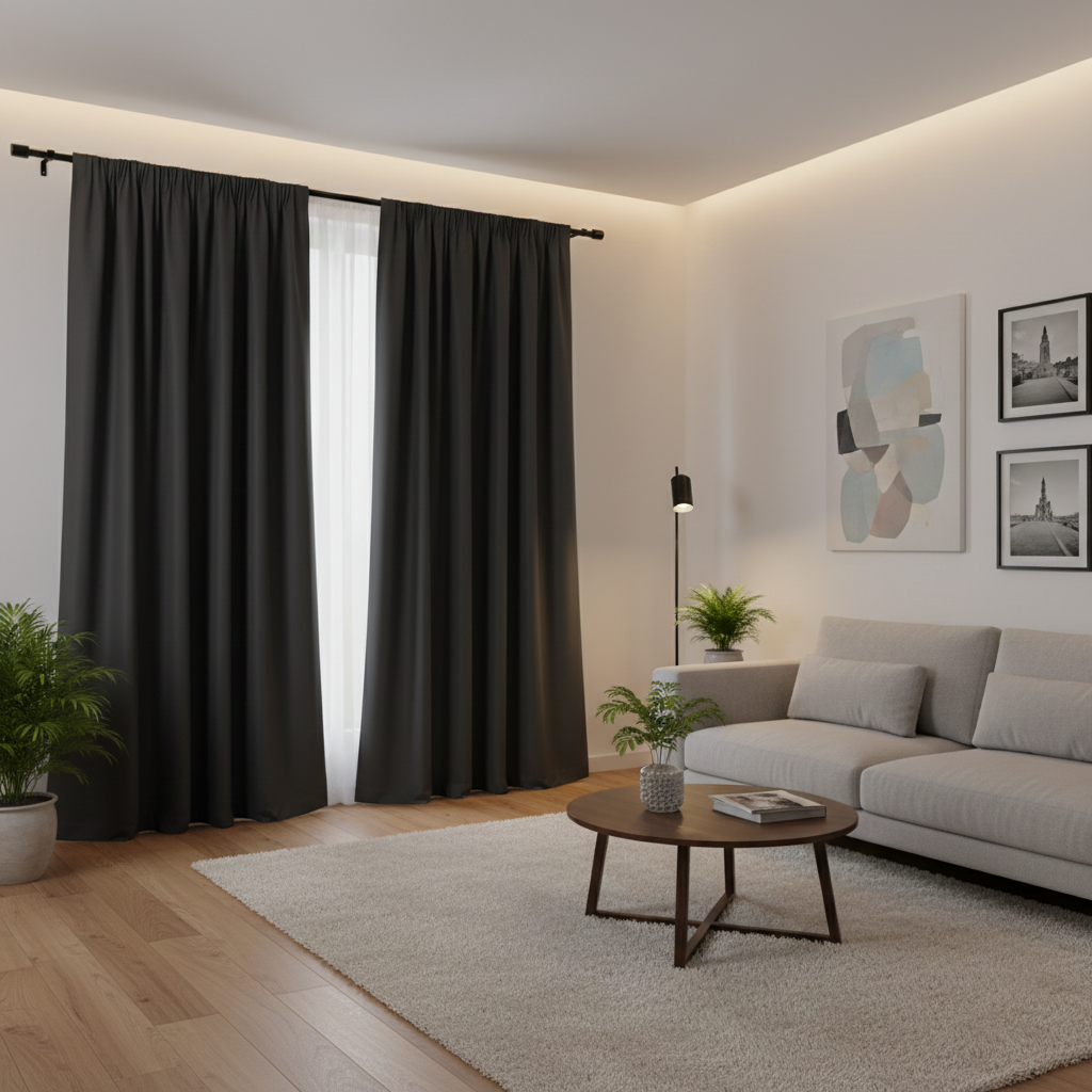100% blackout thermal curtains
